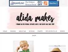 Tablet Screenshot of alidamakes.com